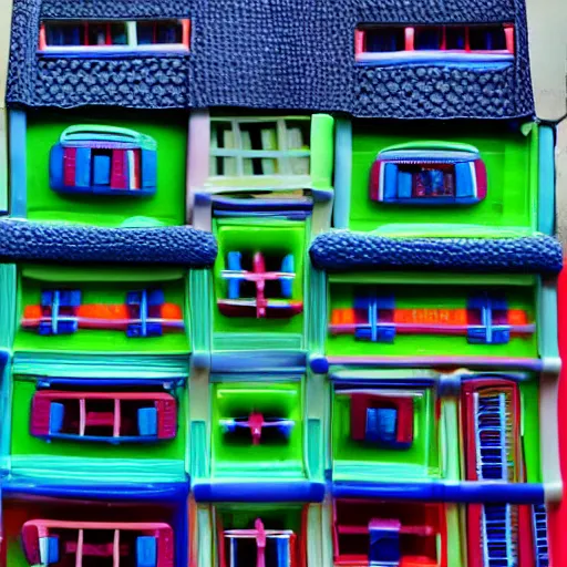Prompt: house [ made of jello ], trending on unsplash, [ 4 k photorealism ], intricate