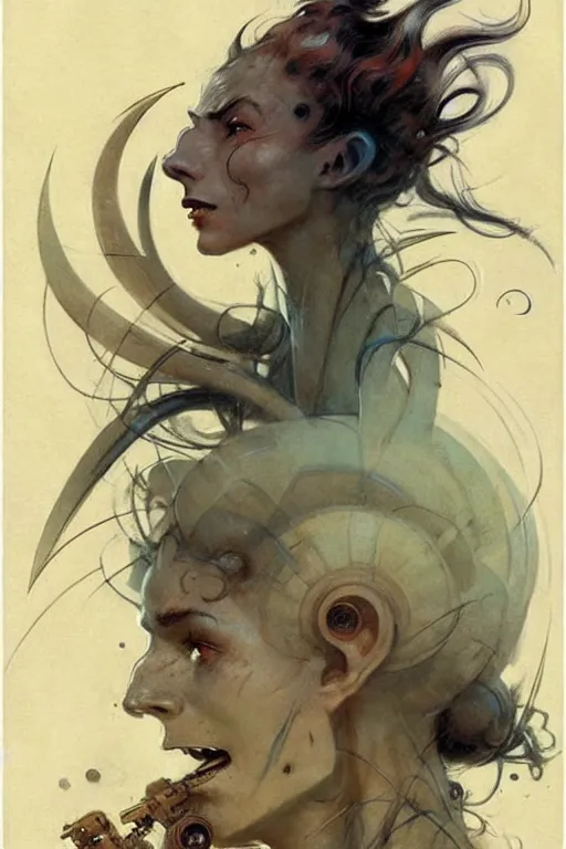 Image similar to (((((1950s science fiction cover art . muted colors.))))) by Jean-Baptiste Monge !!!!!!!!!!!!!!!!!!!!!!!!!!!