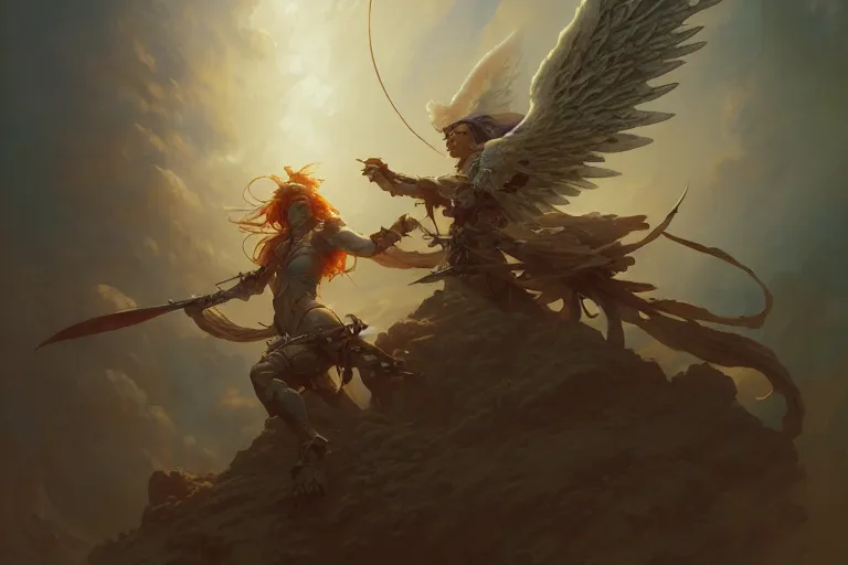 Prompt: an angel knight, jesper ejsing, james jean, justin gerard, tomasz alen kopera, cgsociety, fenghua zhong, makoto shinkai, octane render, highly detailed, rim light, art, cinematic lighting, very coherent, hyper realism, high detail, 8 k, atmospheric