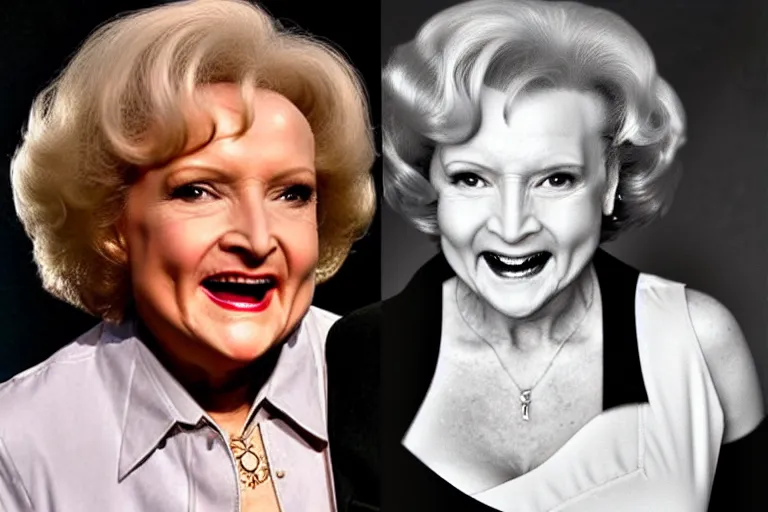Prompt: cybernetic betty white