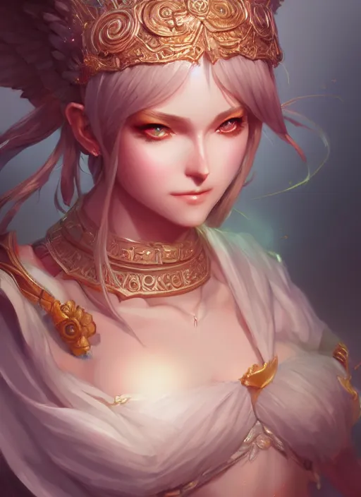 Prompt: goddess of love, highly detailed, artgerm, cushart krenz, zeronis, trending on artstation, soft light, sharp edges, illustration, character design, concept art