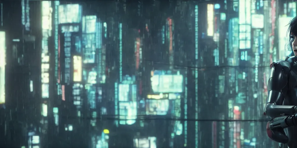 Prompt: cerebral hacking, still from the movie Ghost in the Shell 2017, cinematic, 4K