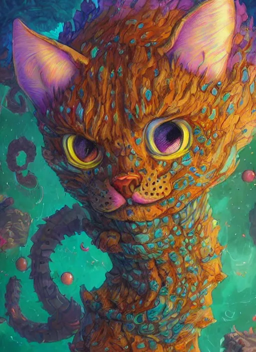 Prompt: cat seahorse fursona, autistic bisexual graphic designer, attractive fluffy humanoid character design, sharp focus, weirdcore voidpunk digital art by artgerm, akihiko yoshida, louis wain, simon stalenhag, wlop, noah bradley, furaffinity, artstation hd, trending on deviantart