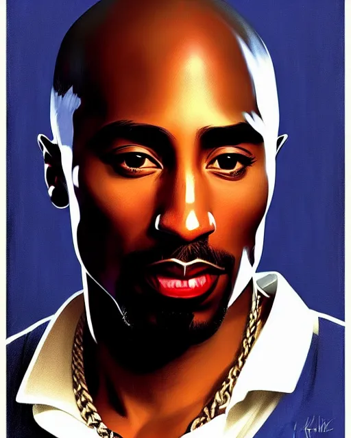 Prompt: concept art, a portrait of tupac shakur as a lawyer, emotional, cinematic moody colors, realistic shaded lighting poster by ilya kuvshinov, magali villeneuve, artgerm, jeremy lipkin and michael garmash and rob rey and drew struzan