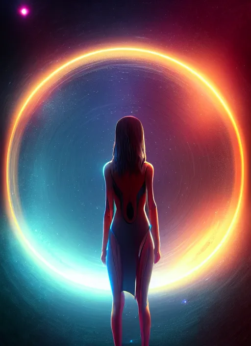 Image similar to symmetry!! movie frame render poster person infront of galactic starmap, scifi, glowing fog intricate, elegant, highly detailed, digital painting, artstation, concept art, smooth, sharp focus, illustration, art by artgerm