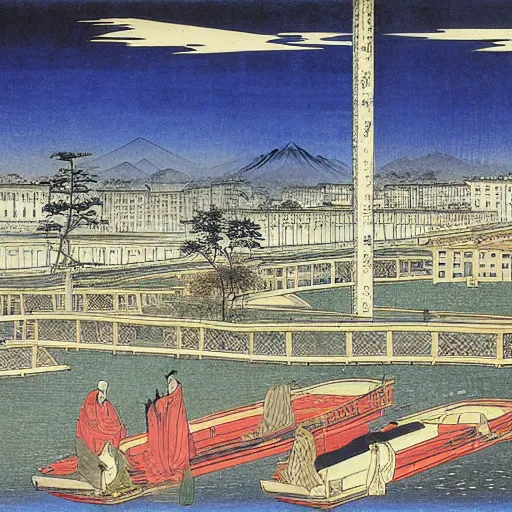 Prompt: milan by hiroshige