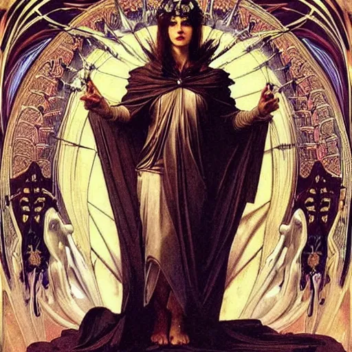 Prompt: godlike awe-inspiring menacing Lucifer royal portrait, standing tall invincible, beautiful angelic wings, Satan,Pride,Superbia, stunning, breathtaking, award-winning, groundbreaking, concept art, nouveau art, Dark Fantasy mixed with Socialist Realism, by Michelangelo, Caravaggio, Alphonse Mucha, Michael Whelan, William Adolphe Bouguereau, John Williams Waterhouse, and Donato Giancola, extremely moody lighting, glowing light and shadow, atmospheric, fine art, trending, featured, 8k, photorealistic, complex, intricate, 3-point perspective, hyper detailed, unreal engine 5, IMAX quality, cinematic, symmetrical, high resolution, 3D, PBR, path tracing, volumetric lighting, octane render, arnold render