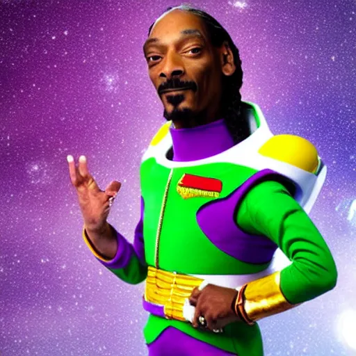 Snoop Dogg is all spaced out as he dresses up as Toy Story's Buzz Lightyear