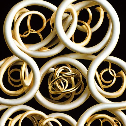 Image similar to borromean rings descending from heaven