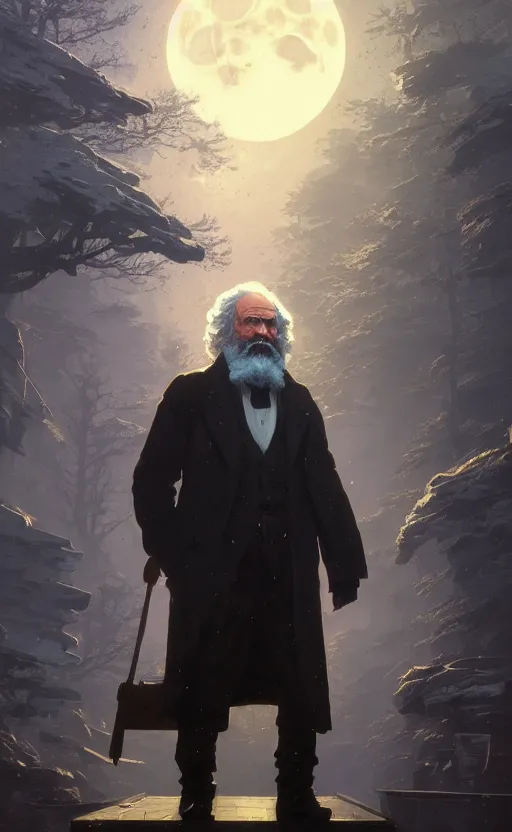 Prompt: highly detailed portrait of karl marx in gta v, stephen bliss, unreal engine, fantasy art by greg rutkowski, loish, rhads, ferdinand knab, makoto shinkai and lois van baarle, ilya kuvshinov, rossdraws, tom bagshaw, global illumination, radiant light, detailed and intricate environment, space, moon, blue