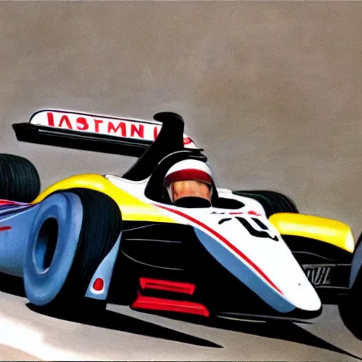 Prompt: mario andretti, realistic, clean, detailed