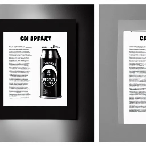 Image similar to can of paint ad, minimal, modern, magazine, catalogue