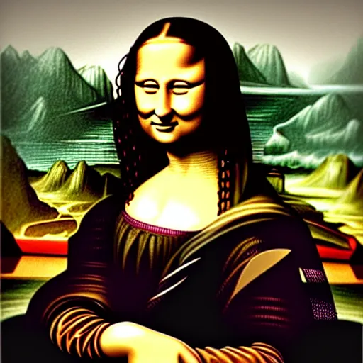 Prompt: detailed portrait of Harold Pain in style of Mona Lisa