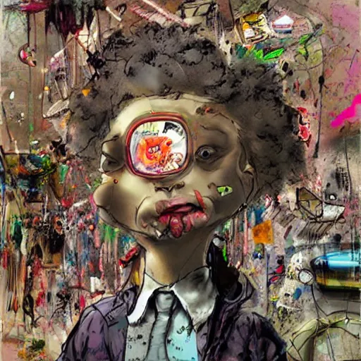 Image similar to concept art by david choe