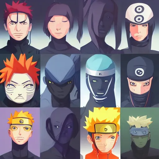 Image similar to face icon stylized minimalist naruto, loftis, cory behance hd by jesper ejsing, by rhads, makoto shinkai and lois van baarle, ilya kuvshinov, rossdraws global illumination