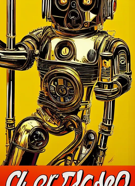 Image similar to c 3 po poster by bernard villemot