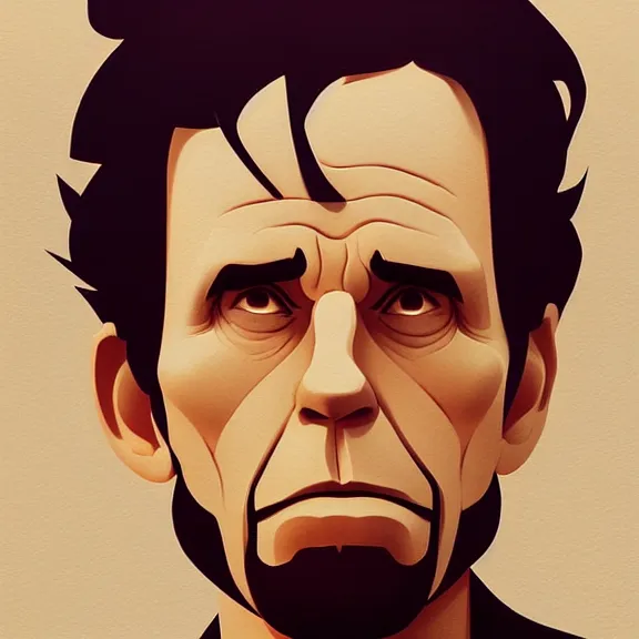 Image similar to face icon stylized minimalist bottle!! ben stiller whiskey!, loftis, cory behance hd by jesper ejsing, by rhads, makoto shinkai and lois van baarle, ilya kuvshinov, rossdraws global illumination