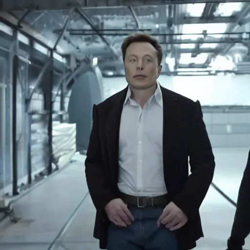 Prompt: Elon Musk in WestWorld, cinematic