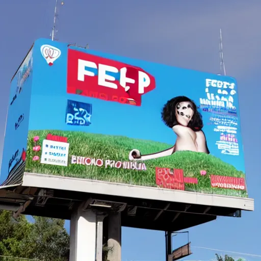 Image similar to feep popon billboard