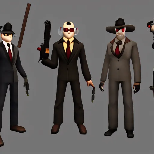 Prompt: spy class from team fortress 2