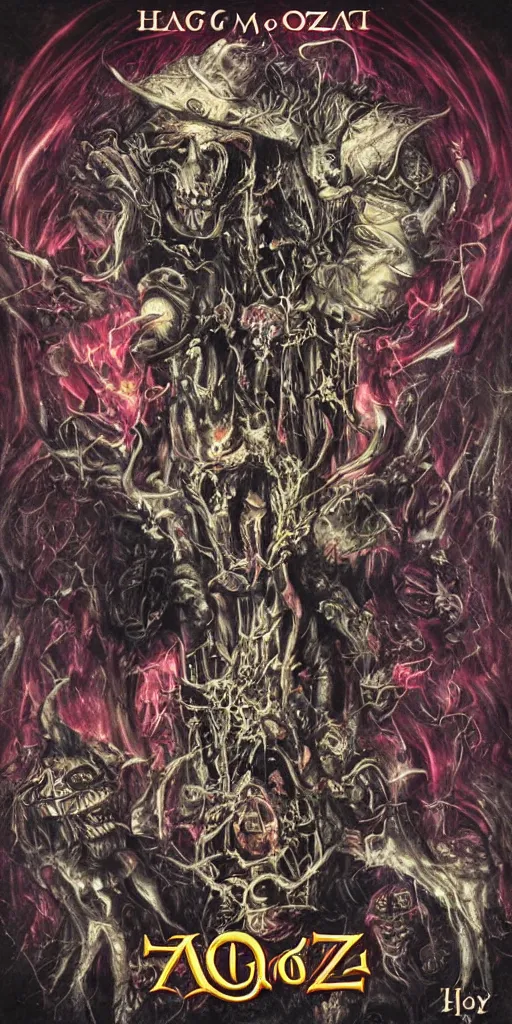 Image similar to mago de oz heavy metal gaboni album cover art