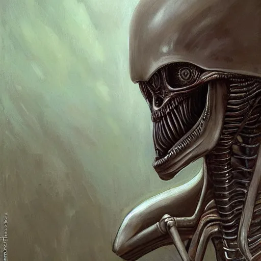 Image similar to alien by repin