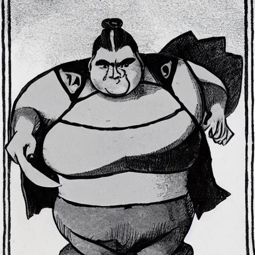 Image similar to dracula as a sumo wrestler