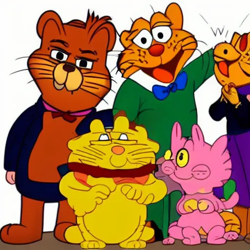 Image similar to garfield and friends