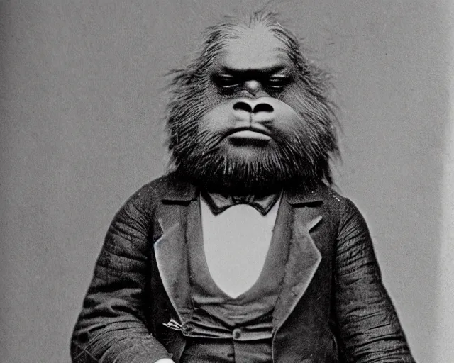 Image similar to 1870s sasquatch