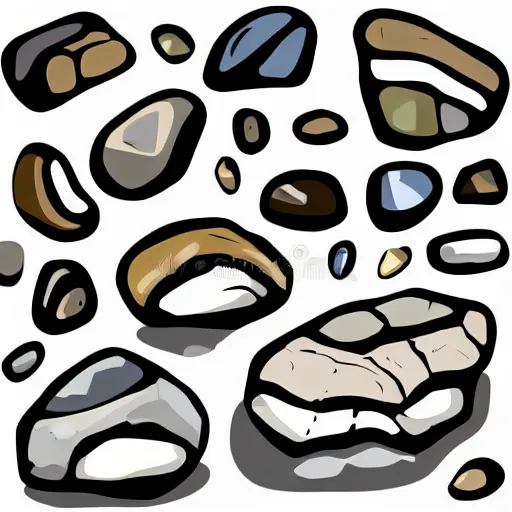 Image similar to boulder stones clipart vector design illustration. stones set. vector clipart print