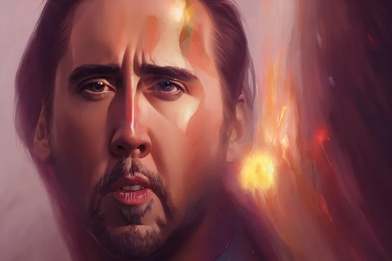 Image similar to nicholas cage reincarnated as a toaster, charlie bowater, artgerm, ilya kuvshinov, krenz cushart, ruan jia, realism, ultra detailed, 8 k resolution