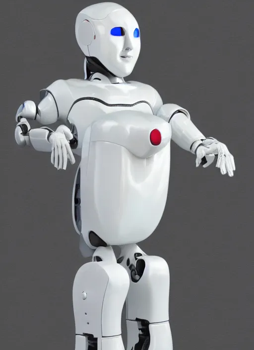 Image similar to 'futuristic white ceramic humanoid robot male'