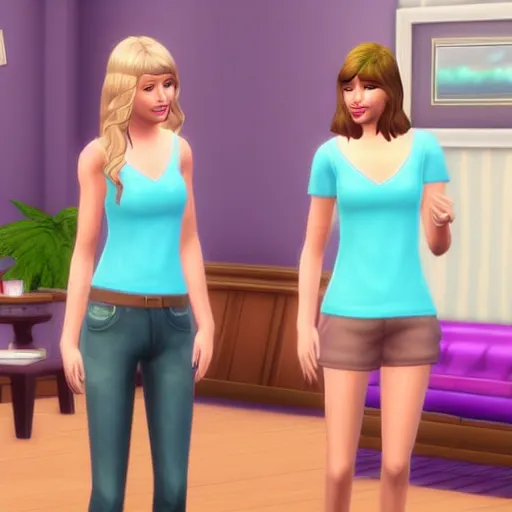 Image similar to of taylor swift as a sims 4 sims