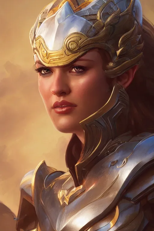 Image similar to amazon valkyrie athena, d & d, fantasy, portrait, highly detailed, headshot, digital painting, trending on artstation, concept art, sharp focus, illustration, art by artgerm and greg rutkowski and magali villeneuve