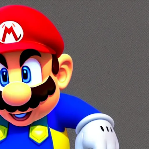 Prompt: super mario crying into his hands in the corner of his bedroom