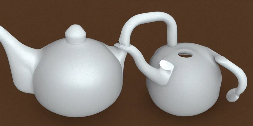 Image similar to « 3 d photorealistic teapot »
