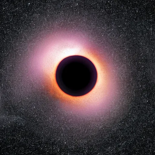 Prompt: a black hole with a face