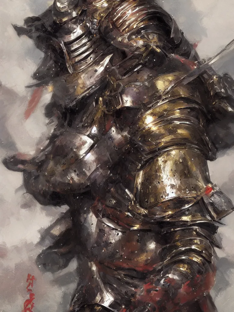 Image similar to close up of a samurai in full armor, by fiona staples, artgerm, by vladimir volegov and alexander averin and delphin enjolras and daniel f. gerhartz