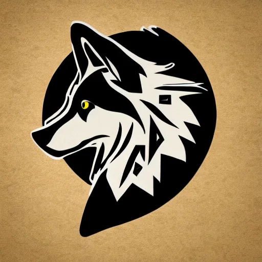 Image similar to design logo concept of a wolf. vector, photoshop