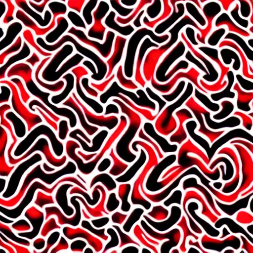 Prompt: dutch pour acrylic paint red and white multicolored pouring pattern realstic micro patterns