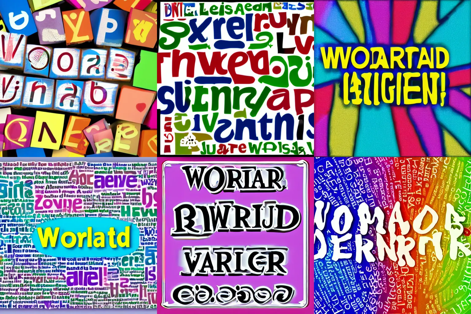 Prompt: wordart