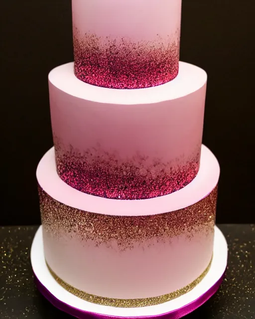 Image similar to elegant quartz raspberry wedding cake dripping fondant, stylized, sparkling, glitter, gilding, ornate, sylvain sarrailh, joongwon jeong