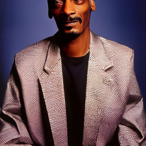 Prompt: Snoop Dogg photo for a 1990s sitcom tv show, Studio Photograph, portrait,