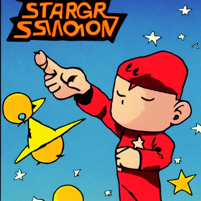 Prompt: starman from earthbound
