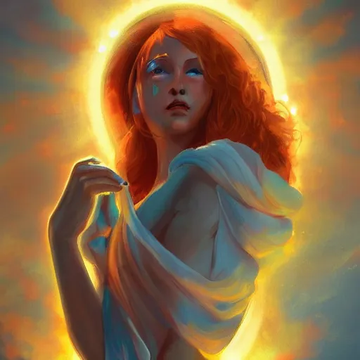 Image similar to sun tarot card, digital painting, ultradetailed, artstation, oil painting, ultradetailed, artstation