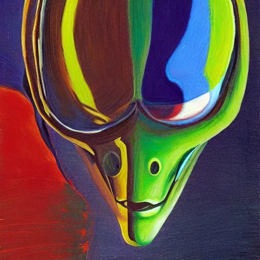 Image similar to alien by wayne thiebaud