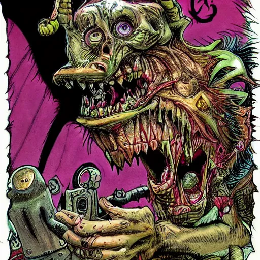 Prompt: ratfink, epic, creepy, scary, moody, highly detailed, gorgeous, stunning, full colour digital art by todd mcfarlane