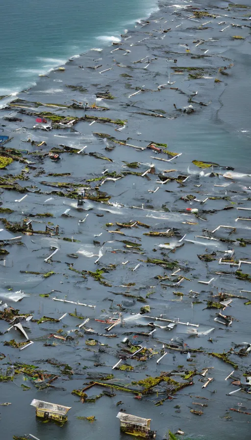 Image similar to colour pentax photograph of high fantasy storm surge barriers from an aerial view. extremely epic!!!