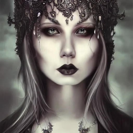 Image similar to gothic kerli koiv by christopher c. lee, light and shadow effects, intricate, highly detailed, digital painting, art station, concept art, smooth, sharp focus, illustration, advanced digital, atmospheric lighting, detailed face, christopher c. lee arcane