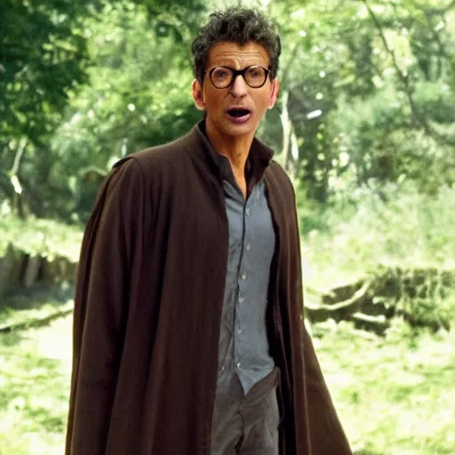 Prompt: Jeff Goldblum in the movie Harry Potter And The Prisoner Of Azkaban